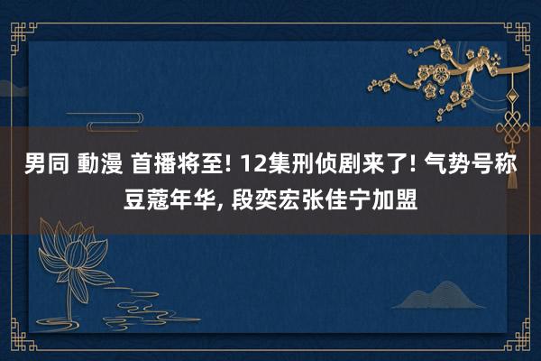 男同 動漫 首播将至! 12集刑侦剧来了! 气势号称豆蔻年华， 段奕宏张佳宁加盟