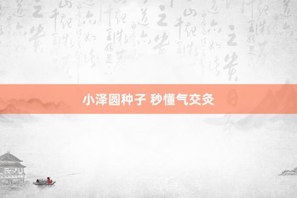 小泽圆种子 秒懂气交灸